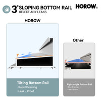 Brushed Nickel Double Sliding Shower Door with Wet-Dry Separation Model HR4872-BN