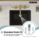 Black Undermount Rectangle Bathroom Sink with Overflow – HWTP-S5138D-B