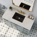 Black Undermount Rectangle Bathroom Sink with Overflow – HWTP-S5138D-B