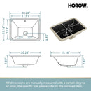 Black Undermount Rectangle Bathroom Sink with Overflow – HWTP-S5138D-B