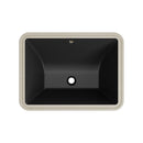 Black Undermount Rectangle Bathroom Sink with Overflow – HWTP-S5138D-B