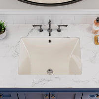 Bisque Under-Counter Bathroom Sink – Model HWTP-S5138D-BC