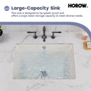Bisque Under-Counter Bathroom Sink – Model HWTP-S5138D-BC