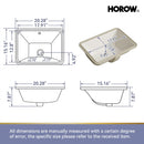 Bisque Under-Counter Bathroom Sink – Model HWTP-S5138D-BC