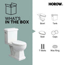 2-Piece Toilet HWTT-E04S – Single Flush with Elongated Bowl