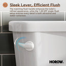 2 Piece Toilet with Single Flush and Round Bowl – Model HWTT-R01S10