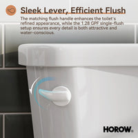 2 Piece Toilet with Single Flush and Round Bowl – Model HWTT-R01S10