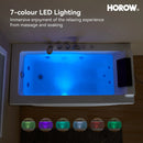 59 Inch Whirlpool Bathtub with Light and Shower Head Model M59-L