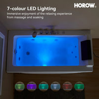 59 Inch Whirlpool Bathtub with Light and Shower Head Model M59-L