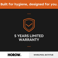 59 Inch Whirlpool Bathtub with Light and Shower Head Model M59-L