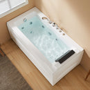 59 Inch Whirlpool Bathtub with Light and Shower Head Model M59-L