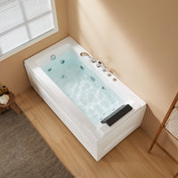 59 Inch Whirlpool Bathtub with Light and Shower Head Model M59-L