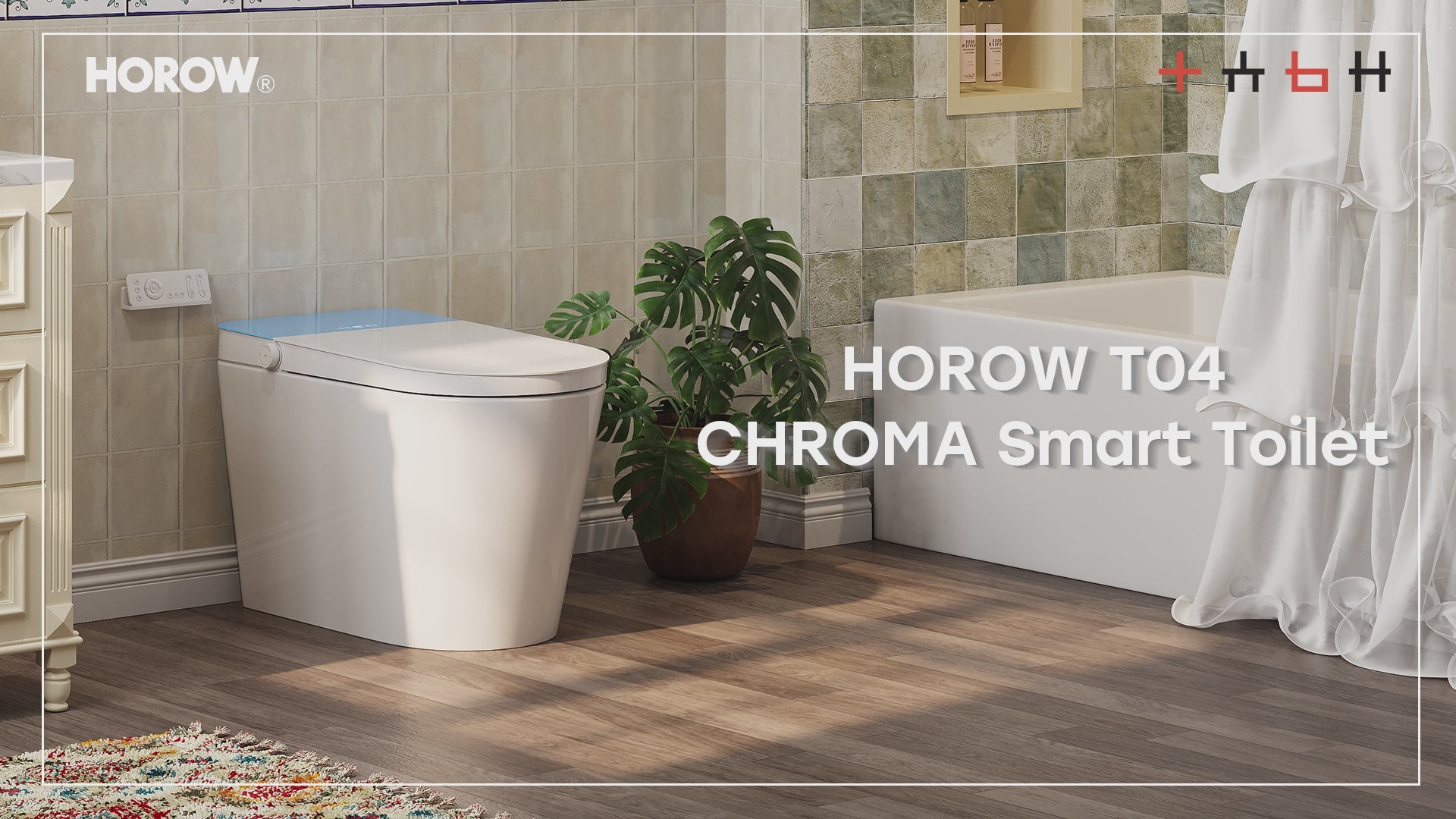 HOROW T04B ADA Smart Toilet with Foam Shield & UV Sterilization