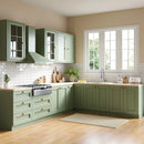 30 Inch Top Mount Kitchen Sink with Drainboard – Creamic Single Bowl