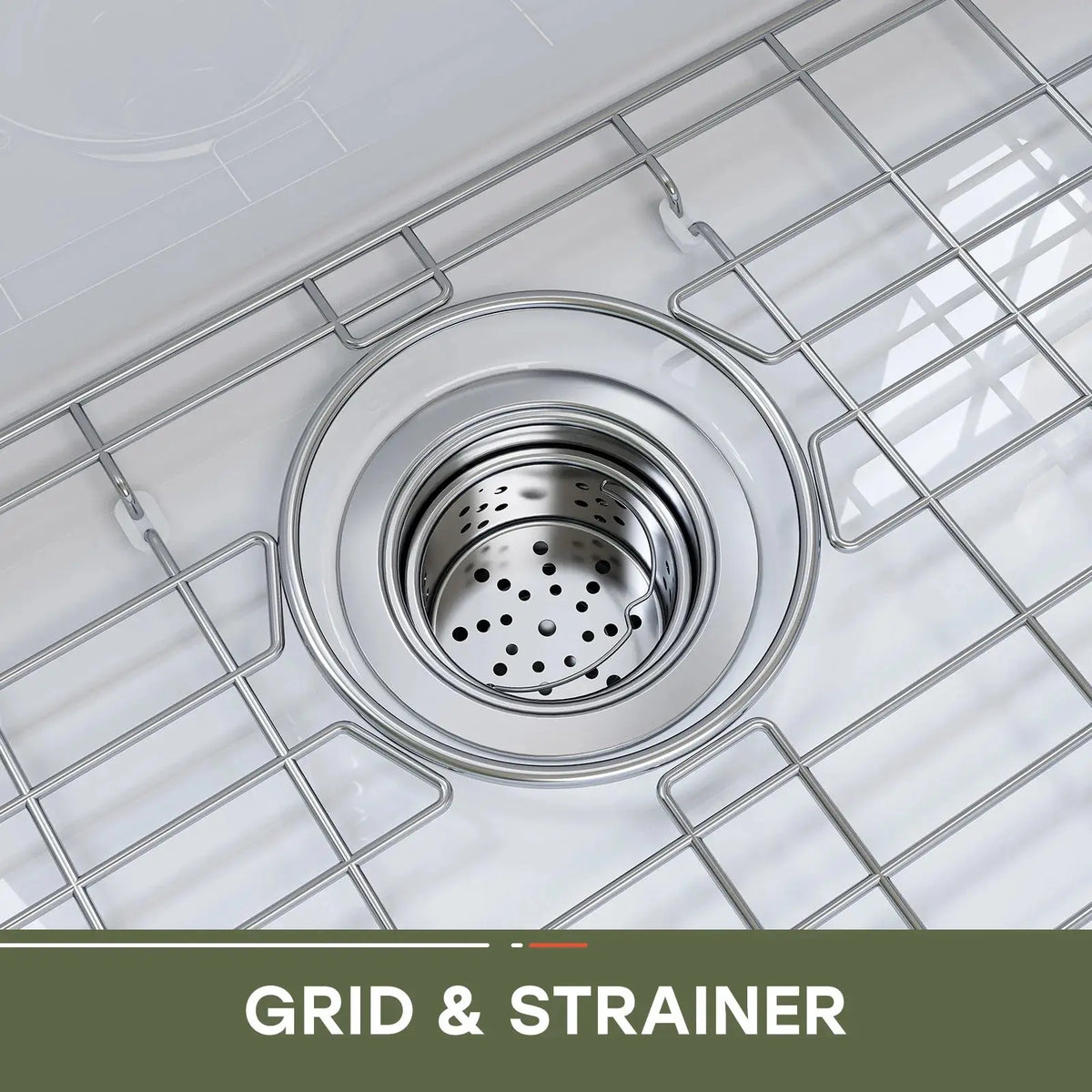 30 Inch Top Mount Kitchen Sink with Drainboard – Creamic Single Bowl HOROW
