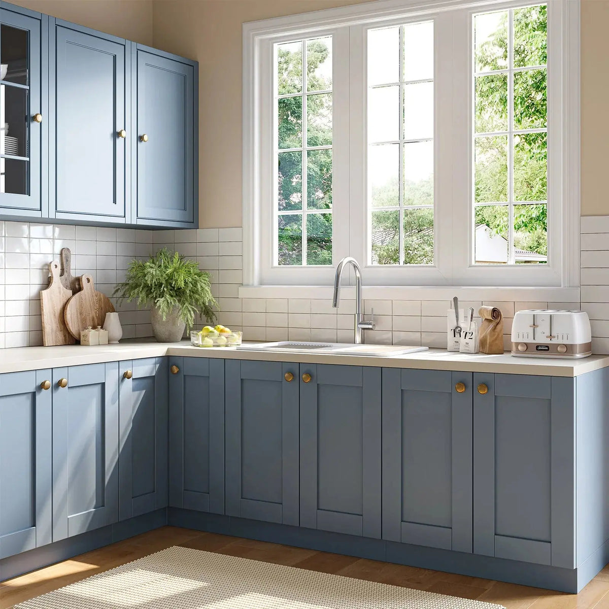 33 Inch Ceramic Overmount Kitchen Sink – Durable & Stylish Design HOROW