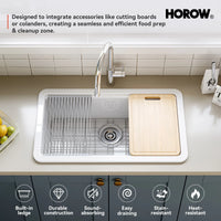 33 Inch Ceramic Overmount Kitchen Sink – Durable & Stylish Design