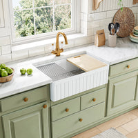 33 Inch Undermount Workstation Kitchen Sink with Grid