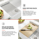 33 Inch Undermount Workstation Kitchen Sink with Grid