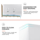 33 Inch Undermount Workstation Kitchen Sink with Grid