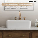 Rectangular Vessel Sink with Above Counter Model S4837W