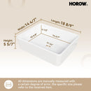 Rectangular Vessel Sink with Above Counter Model S4837W