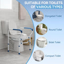 HOROW Toilet Safety Rail – Adjustable Width & Height for Secure Support