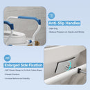 HOROW Toilet Safety Rail – Adjustable Width & Height for Secure Support
