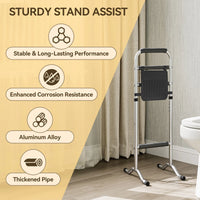 HOROW Adjustable Height Bathroom Toilet Grab Bar – Safety & Support