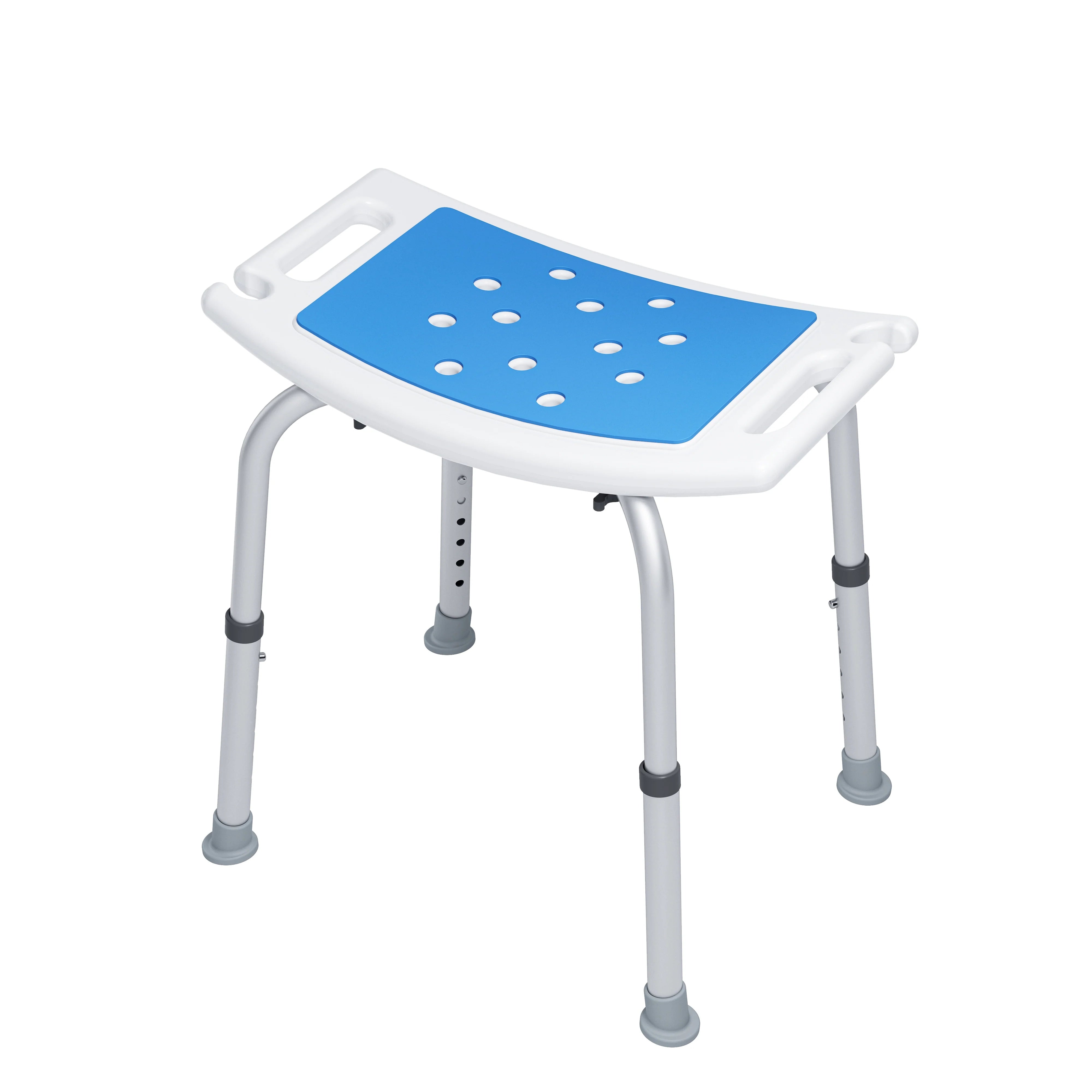 HOROW Shower Chair with Adjustable Height for Elderly – Safe & Comfortable Bath Seat