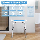 HOROW Shower Chair with Adjustable Height for Elderly – Safe & Comfortable Bath Seat