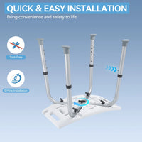 HOROW Shower Chair with Adjustable Height for Elderly – Safe & Comfortable Bath Seat