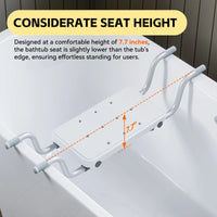 Bathtub Seat with Non-Slip Handles for Elderly – Safe & Comfortable Bath Chair