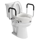 4.5-Inch Elongated Toilet Seat Riser with Arms – Elevated Toilet Seat for Safety & Comfort