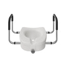 4.5-Inch Elongated Toilet Seat Riser with Arms – Elevated Toilet Seat for Safety & Comfort