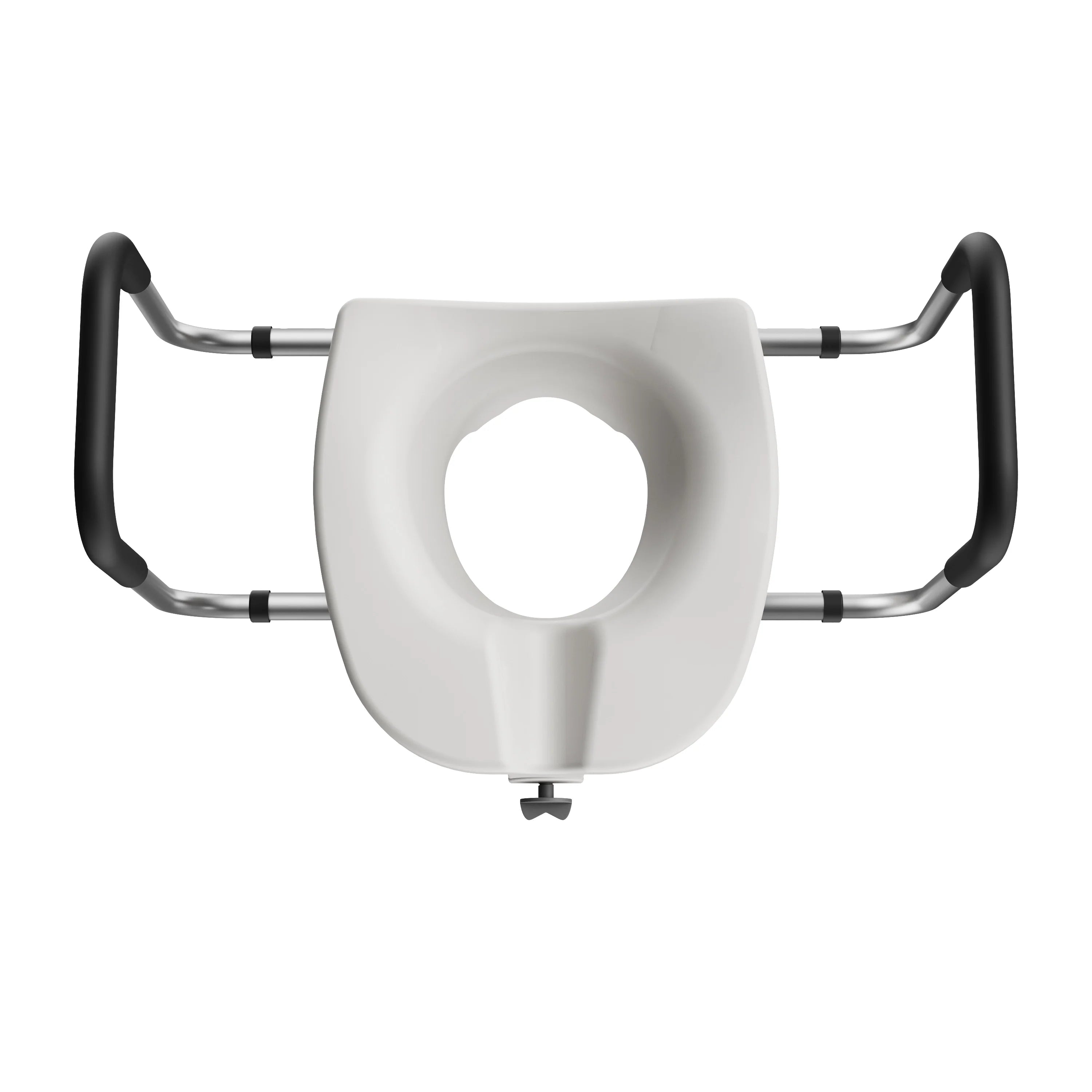 4.5-Inch Elongated Toilet Seat Riser with Arms – Elevated Toilet Seat for Safety & Comfort