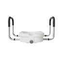 4.5-Inch Elongated Toilet Seat Riser with Arms – Elevated Toilet Seat for Safety & Comfort