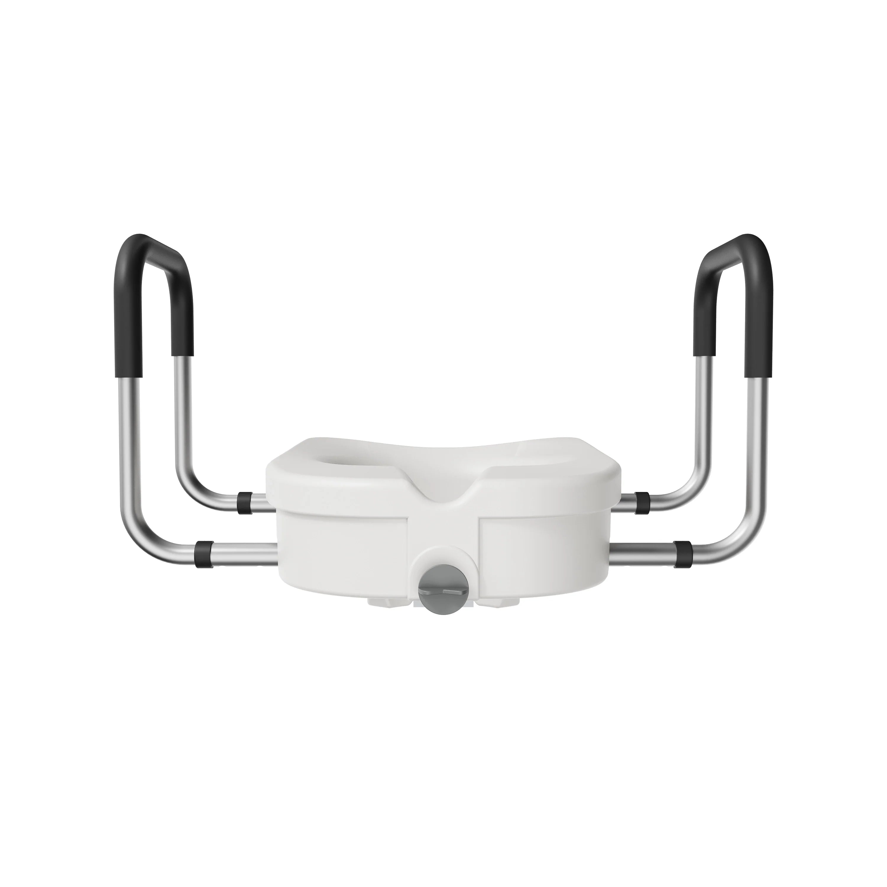 4.5-Inch Elongated Toilet Seat Riser with Arms – Elevated Toilet Seat for Safety & Comfort