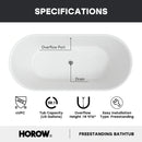 HOROW 59 Inch Acrylic Freestanding Tub Model ST59-CH