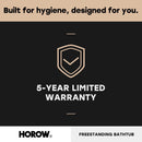 59 Inch Acrylic Back to Wall Tub with Faucet and Shower Head Model SU59-MB