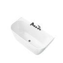 59 Inch Acrylic Back to Wall Tub with Faucet and Shower Head Model SU59-MB