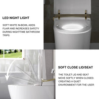 Best Quality HOROW T03G Smart Toilet with Golden Button for 12 Inch Rough In