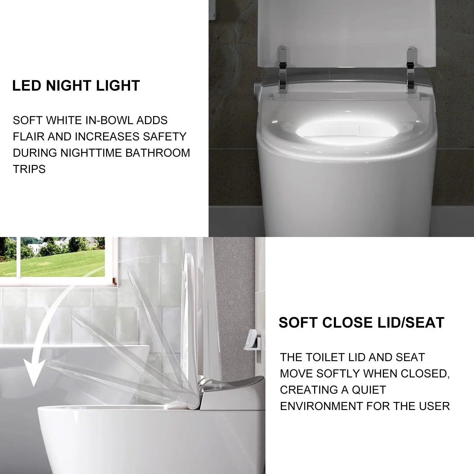 Latest HOROW T03 Tankless Smart Toilet with Power-Off Flush
