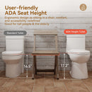 Single Flush Toilet with ADA Seat Height for 12 Inch Rough In Model T0352W