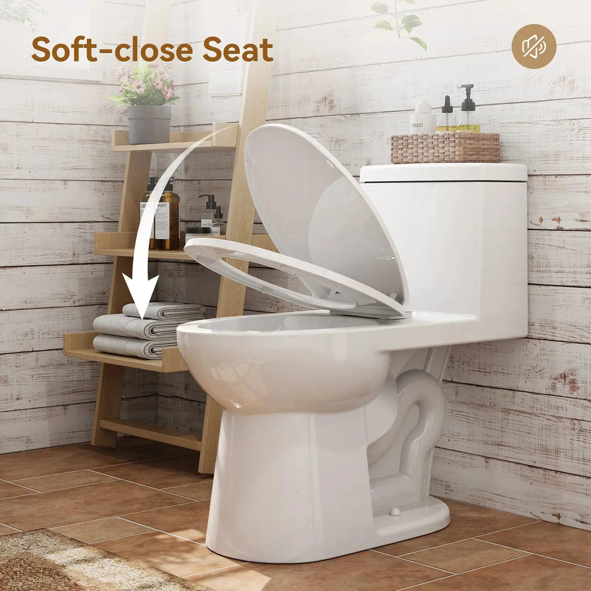 Single Flush Toilet with ADA Seat Height for 12 Inch Rough In Model T0352W HOROW