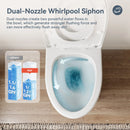 HOROW Dual Flush One Piece Toilet with Built in Child Seat and Rimless Bowl Model T0356W