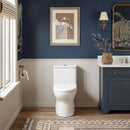 HOROW Dual Flush One Piece Toilet with Built in Child Seat and Rimless Bowl Model T0356W