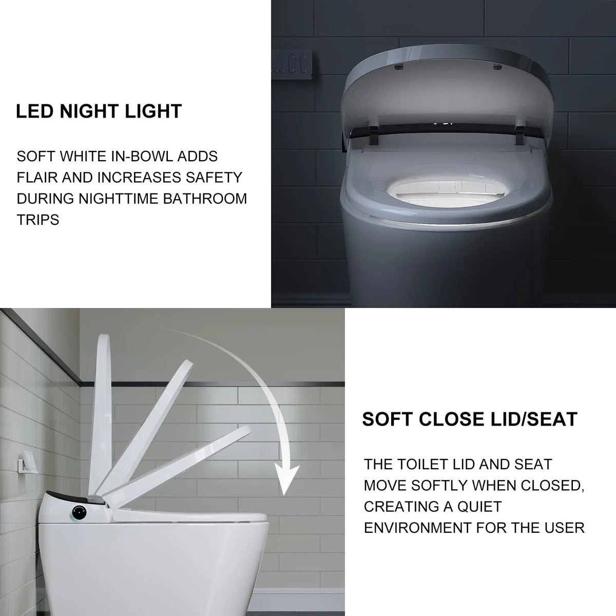 Wholesale HOROW T03B Black Smart Toilet with Single Flush