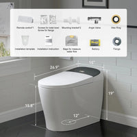 Wholesale HOROW T03B Black Smart Toilet with Single Flush