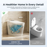 HOROW T39 Smart Toilet with Built-In Tank & Pump, ADA Height